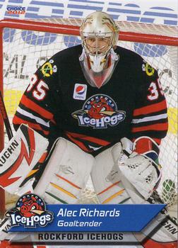2011-12 Choice Rockford IceHogs (AHL) #19 Alec Richards Front