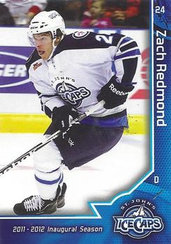 2011-12 Choice St. John's IceCaps (AHL) #18 Zach Redmond Front