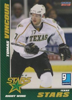 2011-12 Choice Texas Stars (AHL) #23 Tomas Vincour Front