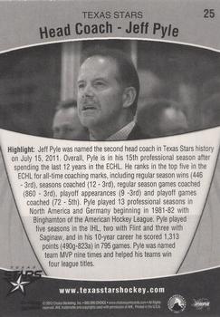 2011-12 Choice Texas Stars (AHL) #25 Jeff Pyle Back