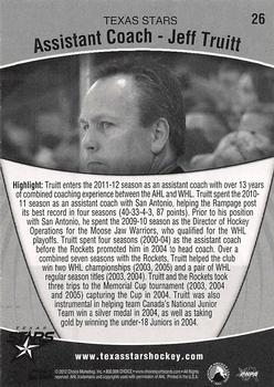 2011-12 Choice Texas Stars (AHL) #26 Jeff Truitt Back