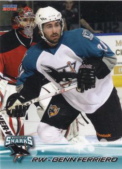 2011-12 Choice Worcester Sharks (AHL) #7 Benn Ferriero Front