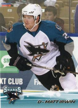 2011-12 Choice Worcester Sharks (AHL) #23 Matt Irwin Front