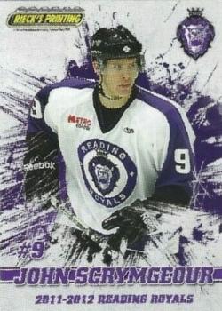 2011-12 Rieck's Printing Reading Royals (ECHL) #9 John Scrymgeour Front