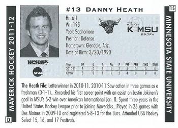2011-12 KMSU 89.7 FM Minnesota State Mavericks (NCAA) #15 Danny Heath Back
