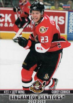2012-13 Choice Binghamton Senators (AHL) #7 Corey Cowick Front