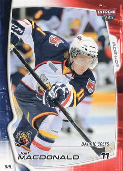 2011-12 Extreme Barrie Colts (OHL) #9 Josh MacDonald Front