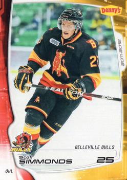2011-12 Extreme Belleville Bulls (OHL) #16 Scott Simmonds Front