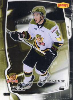 2011-12 Extreme Brampton Battalion (OHL) #5 Dylan Blujus Front
