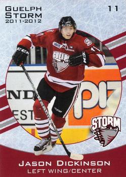 2011-12 M&T Printing Guelph Storm (OHL) #NNO Jason Dickinson Front