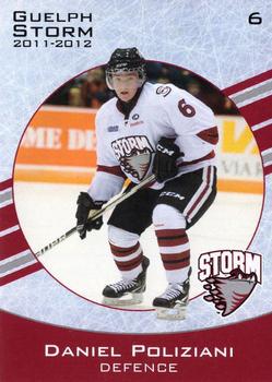 2011-12 M&T Printing Guelph Storm (OHL) #NNO Danny Poliziani Front