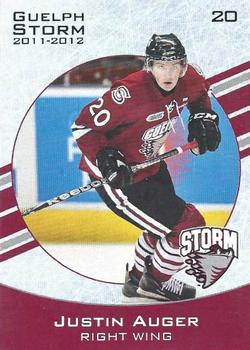 2011-12 M&T Printing Guelph Storm (OHL) #NNO Justin Auger Front