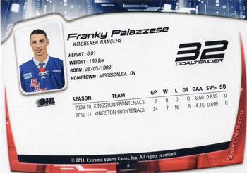 2011-12 Extreme Kitchener Rangers (OHL) #6 Frank Palazzese Back