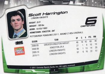 2011-12 Extreme London Knights (OHL) #2 Scott Harrington Back