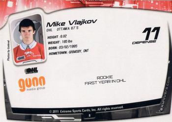 2011-12 Extreme Ottawa 67's (OHL) #8 Mike Vlajkov Back