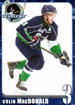 2011-12 Plymouth Whalers (OHL) #10 Colin MacDonald Front