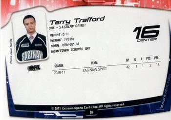 2011-12 Extreme Saginaw Spirit (OHL) #20 Terry Trafford Back