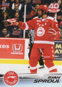 2011-12 Choice Sault Ste. Marie Greyhounds (OHL) #5 Ryan Sproul Front
