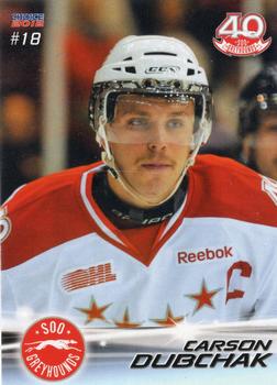 2011-12 Choice Sault Ste. Marie Greyhounds (OHL) #15 Carson Dubchak Front