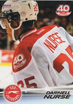 2011-12 Choice Sault Ste. Marie Greyhounds (OHL) #22 Darnell Nurse Front