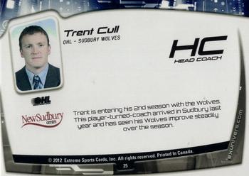 2011-12 Extreme Sudbury Wolves (OHL) #25 Trent Cull Back