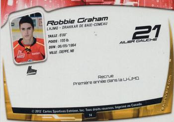 2011-12 Extreme Baie-Comeau Drakkar (QMJHL) #14 Robbie Graham Back