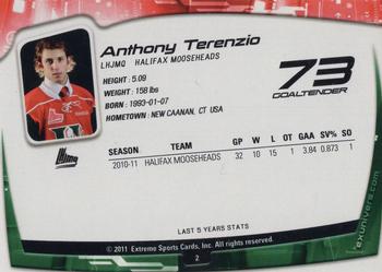 2011-12 Extreme Halifax Mooseheads (QMJHL) #2 Anthony Terenzio Back