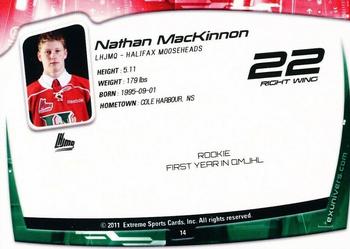2011-12 Extreme Halifax Mooseheads (QMJHL) #14 Nathan MacKinnon Back