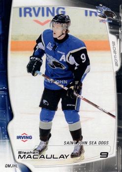 2011-12 Extreme Saint John Sea Dogs (QMJHL) #6 Stephen MacAulay Front