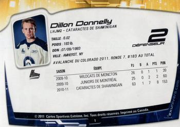 2011-12 Extreme Shawinigan Cataractes (QMJHL) #1 Dillon Donnelly Back