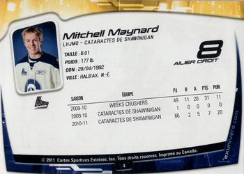 2011-12 Extreme Shawinigan Cataractes (QMJHL) #4 Mitchell Maynard Back
