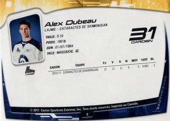 2011-12 Extreme Shawinigan Cataractes (QMJHL) #9 Alex Dubeau Back
