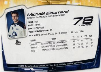 2011-12 Extreme Shawinigan Cataractes (QMJHL) #18 Michael Bournival Back