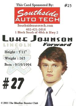 2011-12 Lincoln Stars (USHL) #25 Luke Johnson Back