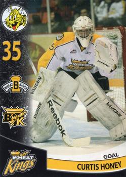 2011-12 Canadian Tire Brandon Wheat Kings (WHL) #NNO Curtis Honey Front