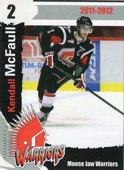 2011-12 Moose Jaw Warriors (WHL) #4 Kendall McFaull Front