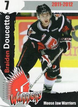 2011-12 Moose Jaw Warriors (WHL) #9 Braiden Doucette Front