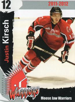 2011-12 Moose Jaw Warriors (WHL) #12 Justin Kirsch Front
