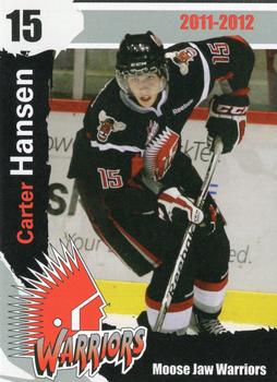 2011-12 Moose Jaw Warriors (WHL) #14 Carter Hansen Front