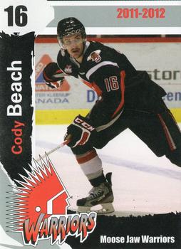 2011-12 Moose Jaw Warriors (WHL) #15 Cody Beach Front