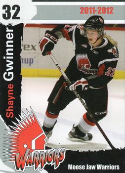 2011-12 Moose Jaw Warriors (WHL) #25 Shayne Gwinner Front