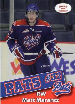 2011-12 Co-op Regina Pats (WHL) #19 Matt Marantz Front