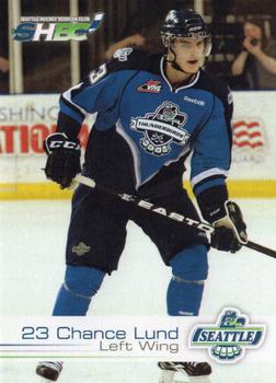 2011-12 Booster Club Seattle Thunderbirds (WHL) #8 Chance Lund Front