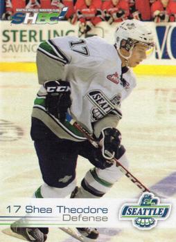 2011-12 Booster Club Seattle Thunderbirds (WHL) #13 Shea Theodore Front