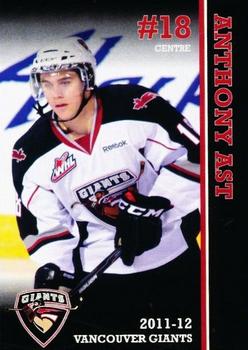 2011-12 Vancouver Giants (WHL) #NNO Anthony Ast Front