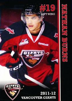 2011-12 Vancouver Giants (WHL) #NNO Nathan Burns Front