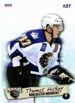 2012-13 Choice Manchester Monarchs (AHL) #8 Thomas Hickey Front