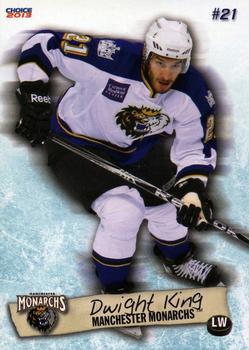 2012-13 Choice Manchester Monarchs (AHL) #11 Dwight King Front