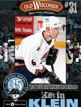 2012-13 Milwaukee Admirals (AHL) Top 35 Players #31 Kevin Klein Front