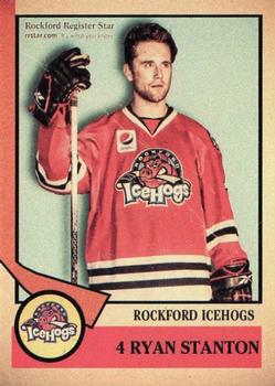 2012-13 Rockford Register Star Rockford IceHogs (AHL) #3 Ryan Stanton Front